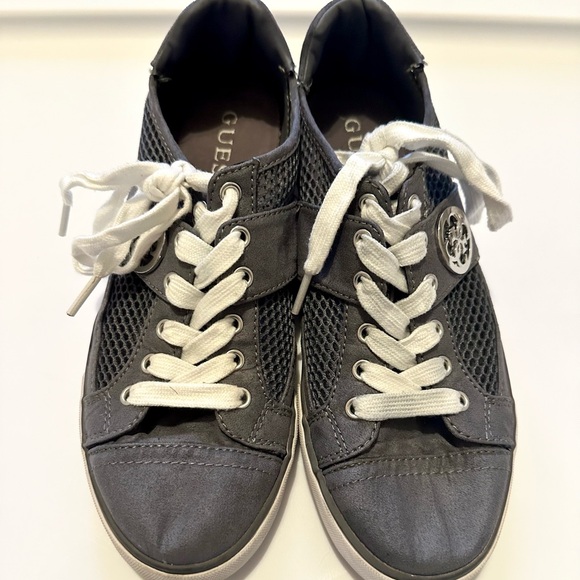 Guess Gray Mesh Sneakers, Size 7 - Picture 1 of 4
